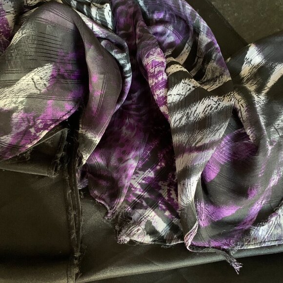 Y2K May Queen Couture Strapless Sheer Animal Print Chiffon Sequin Maxi Gown - Picture 16 of 16